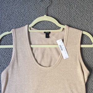 Gold JCrew tank top with tags